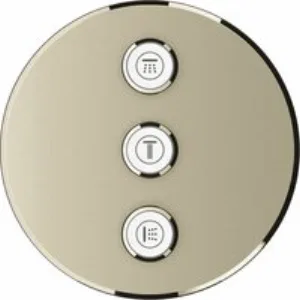 Внешняя часть переключателя потоков GROHE Grohtherm SmartControl на 3 потребителя, никель матовый (29122EN0) Внешняя часть переключателя потоков GROHE Grohtherm SmartControl на 3 потребителя, никель матовый (29122EN0)