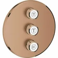 Внешняя часть переключателя потоков GROHE Grohtherm SmartControl на 3 потребителя, теплый закат матовый (29122DL0)