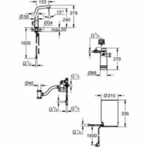 Комплект для кухни GROHE Red Mono с L-образным вентилем, бойлером M-Size и фильтром, хром (30339001) Комплект для кухни GROHE Red Mono с L-образным вентилем, бойлером M-Size и фильтром, хром (30339001)