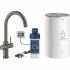 Комплект для кухни GROHE Red Duo II с бойлером M-size, смеситель с C-образным изливом, темный графит матовый (30083AL1) Комплект для кухни GROHE Red Duo II с бойлером M-size, смеситель с C-образным изливом, темный графит матовый (30083AL1)