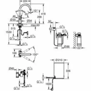 Комплект для кухни GROHE Red Duo II с бойлером M-size, смеситель с C-образным изливом, теплый закат матовый (30083DL1) Комплект для кухни GROHE Red Duo II с бойлером M-size, смеситель с C-образным изливом, теплый закат матовый (30083DL1)