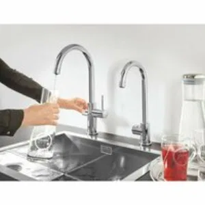 Смеситель для кухонной мойки GROHE Blue Professional с функцией фильтрации, с системой охлаждения и газирования воды, Wi-Fi, хром (31323002) Смеситель для кухонной мойки GROHE Blue Professional с функцией фильтрации, с системой охлаждения и газирования воды, Wi-Fi, хром (31323002)