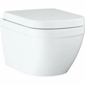 Унитаз GROHE Euro Ceramic подвесной, компактный, с сиденьем с микролифтом, альпин-белый (39693000) Унитаз GROHE Euro Ceramic подвесной, компактный, с сиденьем с микролифтом, альпин-белый (39693000)
