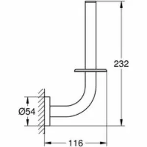 Держатель запасного рулона бумаги GROHE Essentials, темный графит матовый (40385AL1) Держатель запасного рулона бумаги GROHE Essentials, темный графит матовый (40385AL1)