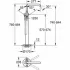 Внешняя часть смесителя для ванны GROHE Essence напольного монтажа, никель глянец (23491BE1) Внешняя часть смесителя для ванны GROHE Essence напольного монтажа, никель глянец (23491BE1)