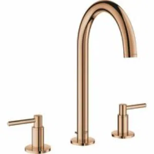 Смеситель для раковины GROHE Atrio двухвентильный на 3 отверстия, теплый закат глянец (20009DA3) Смеситель для раковины GROHE Atrio двухвентильный на 3 отверстия, теплый закат глянец (20009DA3)