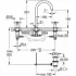 Смеситель для раковины GROHE Atrio двухвентильный на 3 отверстия, холодный рассвет глянец (20008GL3) Смеситель для раковины GROHE Atrio двухвентильный на 3 отверстия, холодный рассвет глянец (20008GL3)