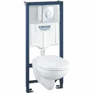 Комплект инсталляции GROHE Solido 4 в 1 с подвесным унитазом и сиденьем (39400000)