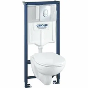Комплект инсталляции GROHE Solido 4 в 1 с подвесным унитазом и сиденьем (39400000) Комплект инсталляции GROHE Solido 4 в 1 с подвесным унитазом и сиденьем (39400000)