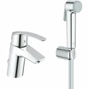Смеситель для раковины GROHE Start с цепочкой и гигиеническим душем, хром (23123001) Смеситель для раковины GROHE Start с цепочкой и гигиеническим душем, хром (23123001)