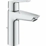 Смеситель для раковины однорычажный GROHE QuickFix Start с донным клапаном, M-Size, хром, (23552002)