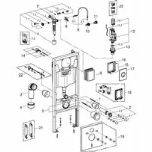 Система инсталляции GROHE Solido 3 в 1 для подвесного унитаза, хром (38832000) Система инсталляции GROHE Solido 3 в 1 для подвесного унитаза, хром (38832000)