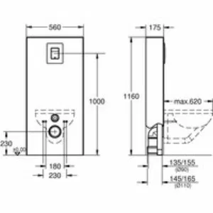 Система инсталляции GROHE Solido Monobloc для подвесного унитаза, белая луна (39377LS0) Система инсталляции GROHE Solido Monobloc для подвесного унитаза, белая луна (39377LS0)