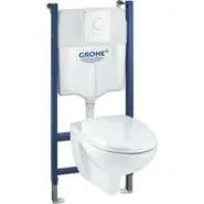 Комплект инсталляции GROHE Solido 4 в 1 с подвесным унитазом и сиденьем (39398000)