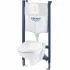 Комплект инсталляции GROHE Solido 4 в 1 с подвесным унитазом и сиденьем (39398000) Комплект инсталляции GROHE Solido 4 в 1 с подвесным унитазом и сиденьем (39398000)