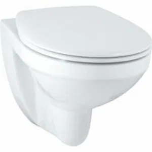 Унитаз GROHE Bau Ceramic подвесной ободковый с сиденьем без микролифта, альпин-белый (39497000) Унитаз GROHE Bau Ceramic подвесной ободковый с сиденьем без микролифта, альпин-белый (39497000)