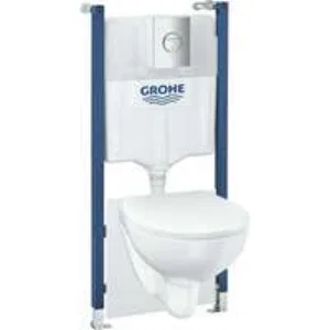 Комплект инсталляции GROHE Solido 5 в 1 с подвесным унитазом Bau Ceramic и сиденьем (39900000) Комплект инсталляции GROHE Solido 5 в 1 с подвесным унитазом Bau Ceramic и сиденьем (39900000)