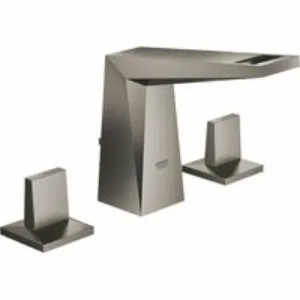 Смеситель для раковины GROHE Allure Brilliant на 3 отверстия, с донным клапаном и низким изливом, темный графит матовый (20342AL0) Смеситель для раковины GROHE Allure Brilliant на 3 отверстия, с донным клапаном и низким изливом, темный графит матовый (20342AL0)