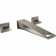 Внешняя часть смесителя для раковины GROHE Allure Brilliant на 3 отверстия, вынос 210 мм, темный графит матовый (20348AL0)