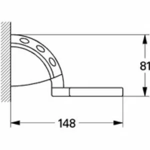 Держатель для стакана GROHE Sentosa, хром (40223000) Держатель для стакана GROHE Sentosa, хром (40223000)
