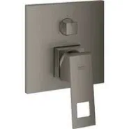 Внешняя часть смесителя для ванны GROHE Eurocube с переключателем на 3 положения, темный графит матовый (24094AL0)