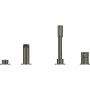 Смеситель для ванны GROHE Lineare на 4 отверстия, на край ванны, темный графит матовый (19577AL1) Смеситель для ванны GROHE Lineare на 4 отверстия, на край ванны, темный графит матовый (19577AL1)