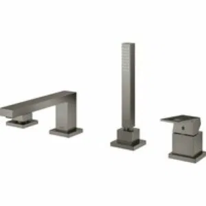 Смеситель для ванны GROHE Eurocube на 4 отверстия, на край ванны, темный графит матовый (19897AL1) Смеситель для ванны GROHE Eurocube на 4 отверстия, на край ванны, темный графит матовый (19897AL1)