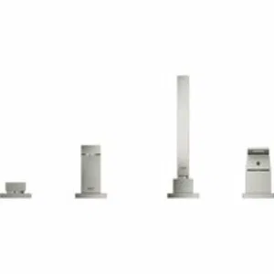 Смеситель для ванны GROHE Eurocube на 4 отверстия, на край ванны, суперсталь (19897DC1) Смеситель для ванны GROHE Eurocube на 4 отверстия, на край ванны, суперсталь (19897DC1)