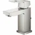 Смеситель для раковины GROHE Eurocube с донным клапаном, суперсталь (23127DC0) Смеситель для раковины GROHE Eurocube с донным клапаном, суперсталь (23127DC0)