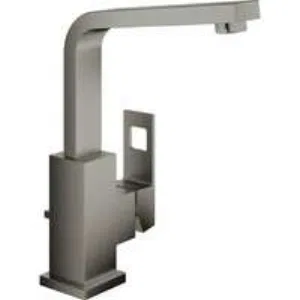Смеситель для раковины GROHE Eurocube с донным клапаном и высоким изливом, темный графит матовый (23135AL0) Смеситель для раковины GROHE Eurocube с донным клапаном и высоким изливом, темный графит матовый (23135AL0)