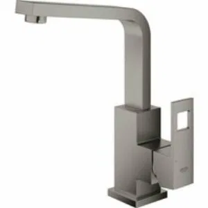 Смеситель для раковины GROHE Eurocube с донным клапаном и высоким изливом, темный графит матовый (23135AL0) Смеситель для раковины GROHE Eurocube с донным клапаном и высоким изливом, темный графит матовый (23135AL0)