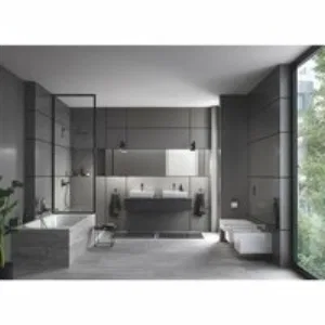 Смеситель для биде GROHE Eurocube с донным клапаном, темный графит матовый (23138AL0) Смеситель для биде GROHE Eurocube с донным клапаном, темный графит матовый (23138AL0)