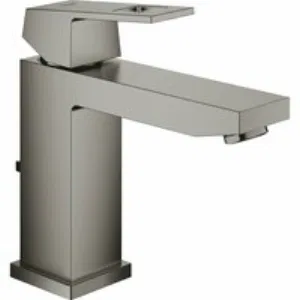 Смеситель для раковины GROHE Eurocube с донным клапаном, темный графит матовый (23445AL0) Смеситель для раковины GROHE Eurocube с донным клапаном, темный графит матовый (23445AL0)