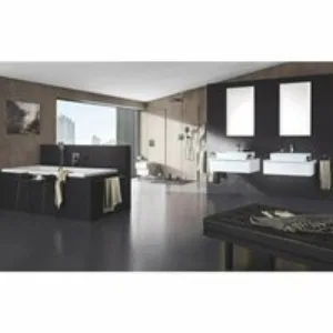 Смеситель для раковины GROHE Eurocube с донным клапаном, темный графит матовый (23445AL0) Смеситель для раковины GROHE Eurocube с донным клапаном, темный графит матовый (23445AL0)