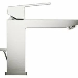 Смеситель для раковины GROHE Eurocube с донным клапаном, суперсталь (23445DC0) Смеситель для раковины GROHE Eurocube с донным клапаном, суперсталь (23445DC0)