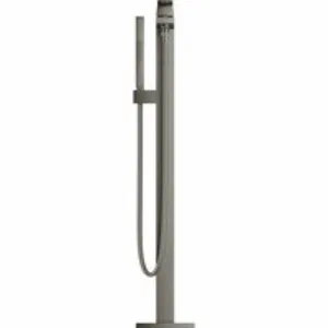 Внешняя часть смесителя для ванны GROHE Eurocube напольного монтажа, темный графит матовый (23672AL1) Внешняя часть смесителя для ванны GROHE Eurocube напольного монтажа, темный графит матовый (23672AL1)