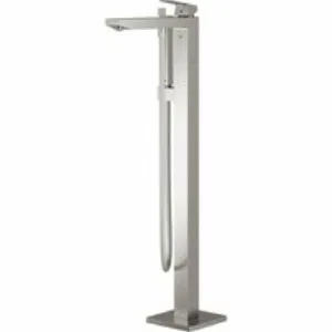 Внешняя часть смесителя для ванны GROHE Eurocube напольного монтажа, суперсталь (23672DC1) Внешняя часть смесителя для ванны GROHE Eurocube напольного монтажа, суперсталь (23672DC1)