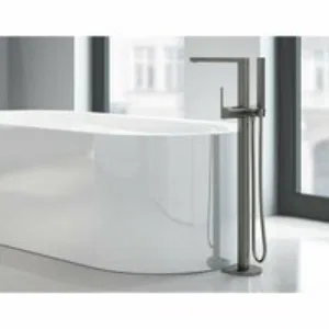 Внешняя часть смесителя для ванны GROHE Plus напольного монтажа, темный графит матовый (23846AL3) Внешняя часть смесителя для ванны GROHE Plus напольного монтажа, темный графит матовый (23846AL3)