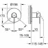 Внешняя часть смесителя для душа GROHE Plus, суперсталь (24059DC3) Внешняя часть смесителя для душа GROHE Plus, суперсталь (24059DC3)