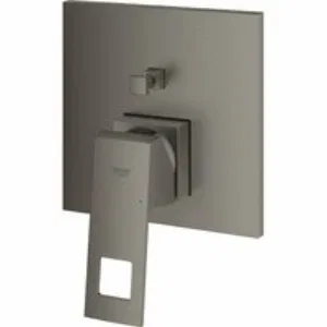 Внешняя часть смесителя для ванны GROHE Eurocube с переключателем на 2 положения, темный графит матовый (24062AL0) Внешняя часть смесителя для ванны GROHE Eurocube с переключателем на 2 положения, темный графит матовый (24062AL0)