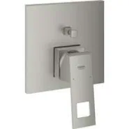 Внешняя часть смесителя для ванны GROHE Eurocube с переключателем на 2 положения, суперсталь (24062DC0)