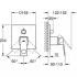 Внешняя часть смесителя для ванны GROHE Eurocube с переключателем на 3 положения, суперсталь (24094DC0) Внешняя часть смесителя для ванны GROHE Eurocube с переключателем на 3 положения, суперсталь (24094DC0)