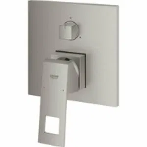 Внешняя часть смесителя для ванны GROHE Eurocube с переключателем на 3 положения, суперсталь (24094DC0) Внешняя часть смесителя для ванны GROHE Eurocube с переключателем на 3 положения, суперсталь (24094DC0)