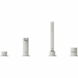 Смеситель для ванны GROHE Plus на 4 отверстия, на край ванны, суперсталь (29307DC3) Смеситель для ванны GROHE Plus на 4 отверстия, на край ванны, суперсталь (29307DC3)