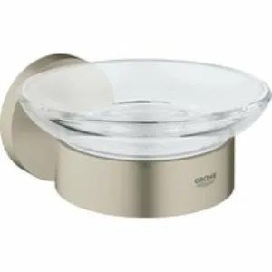 Мыльница GROHE Essentials с держателем, никель матовый (40444EN1) Мыльница GROHE Essentials с держателем, никель матовый (40444EN1)