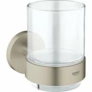 Стакан с держателем GROHE Essentials, никель матовый (40447EN1)