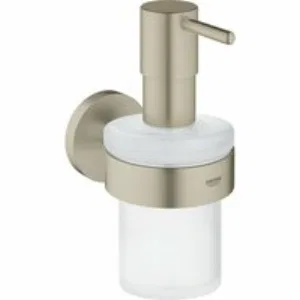 Дозатор жидкого мыла GROHE Essentials с держателем, никель матовый (40448EN1) Дозатор жидкого мыла GROHE Essentials с держателем, никель матовый (40448EN1)