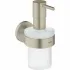 Дозатор жидкого мыла GROHE Essentials с держателем, никель матовый (40448EN1) Дозатор жидкого мыла GROHE Essentials с держателем, никель матовый (40448EN1)