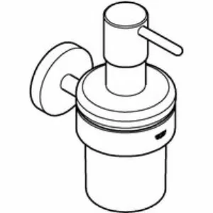 Дозатор жидкого мыла GROHE Essentials с держателем, никель матовый (40448EN1) Дозатор жидкого мыла GROHE Essentials с держателем, никель матовый (40448EN1)