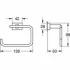 Держатель для туалетной бумаги без крышки GROHE Essentials Cube, темный графит матовый (40507AL1) Держатель для туалетной бумаги без крышки GROHE Essentials Cube, темный графит матовый (40507AL1)